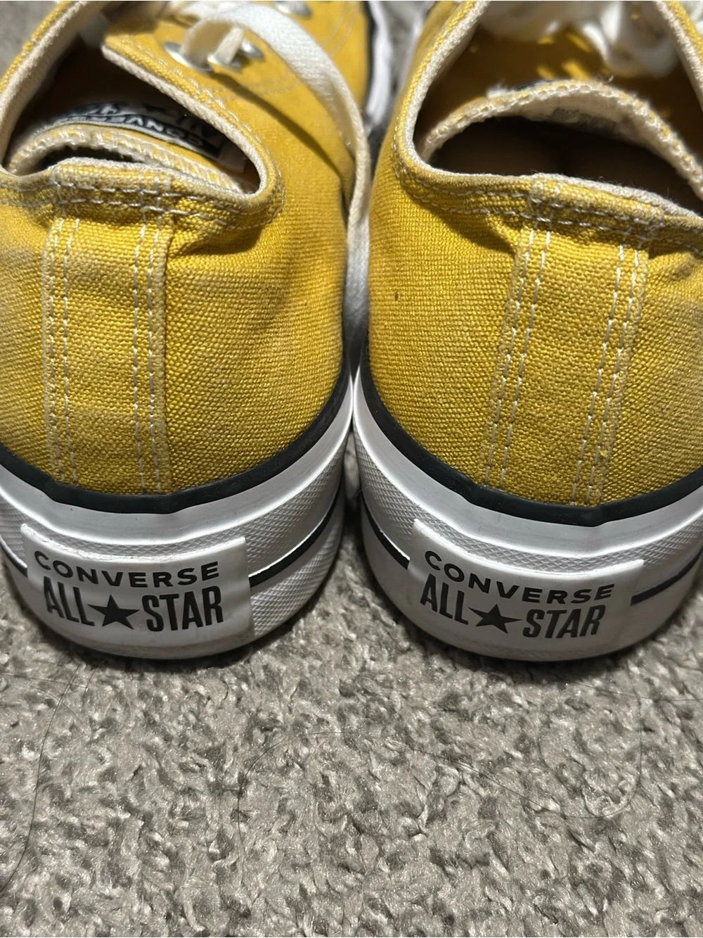 Converse Chuck Taylor All Star Low Top Sneakers in Yellow and White